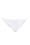String blanc � clous dor�s V-9798 - Axami