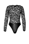 Body Psych F296 wetlook et dentelle